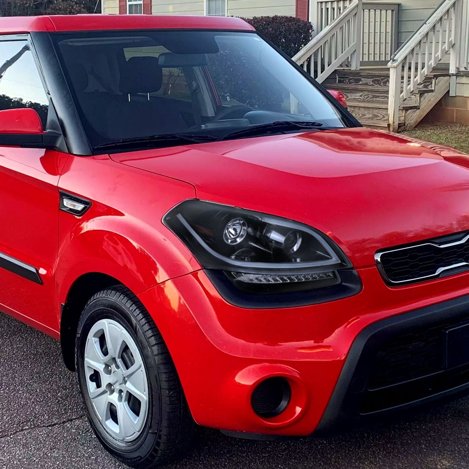 2010-2011 Kia Soul Projector Headlights LED Light Bar&LED Signal Lights Smoke