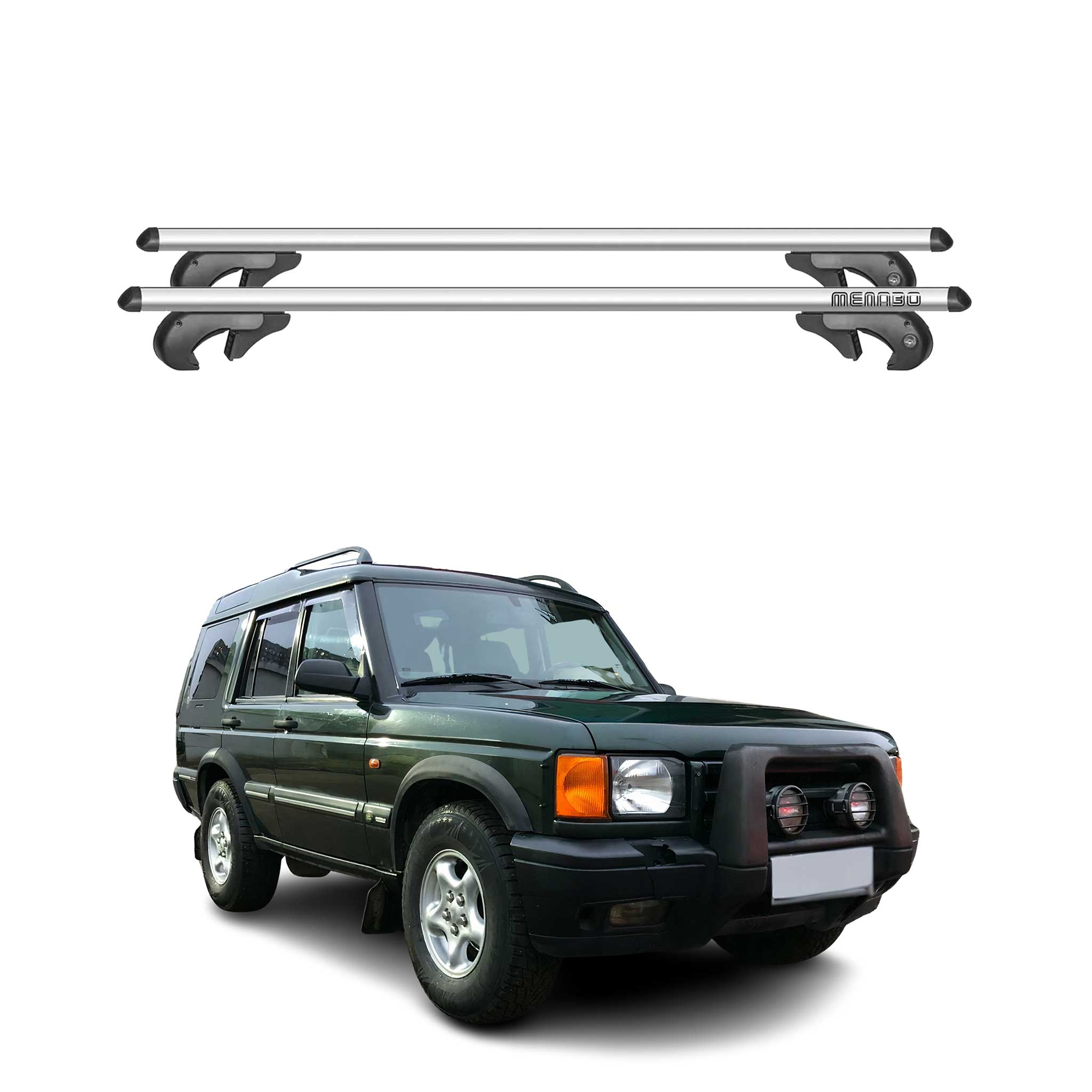 1998-2002 Land Rover Discovery Roof Rack Cross Bars Silver
