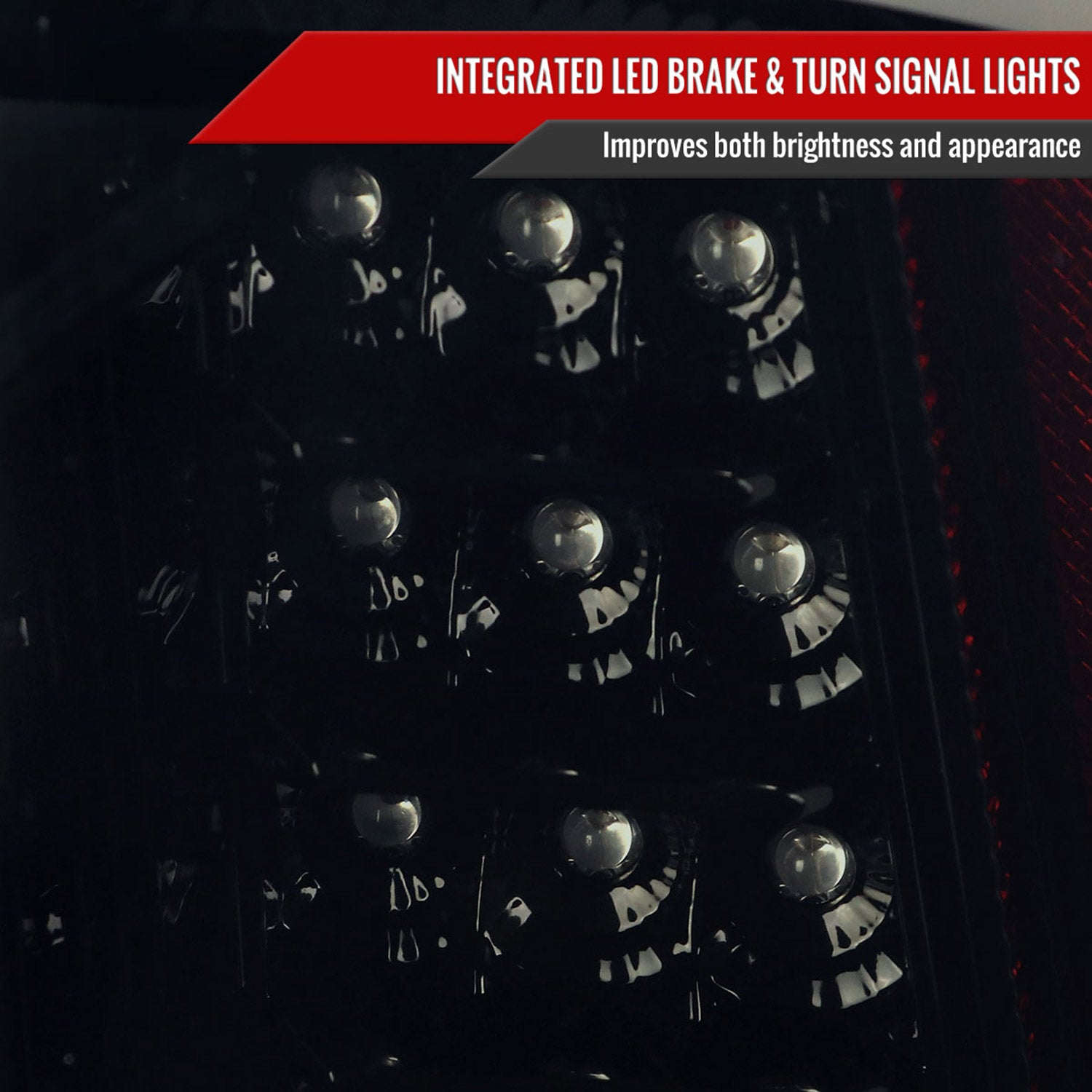 2016-2022 Toyota Tacoma LED Bar Tail Lights Glossy Black Housing/Smoke Lens