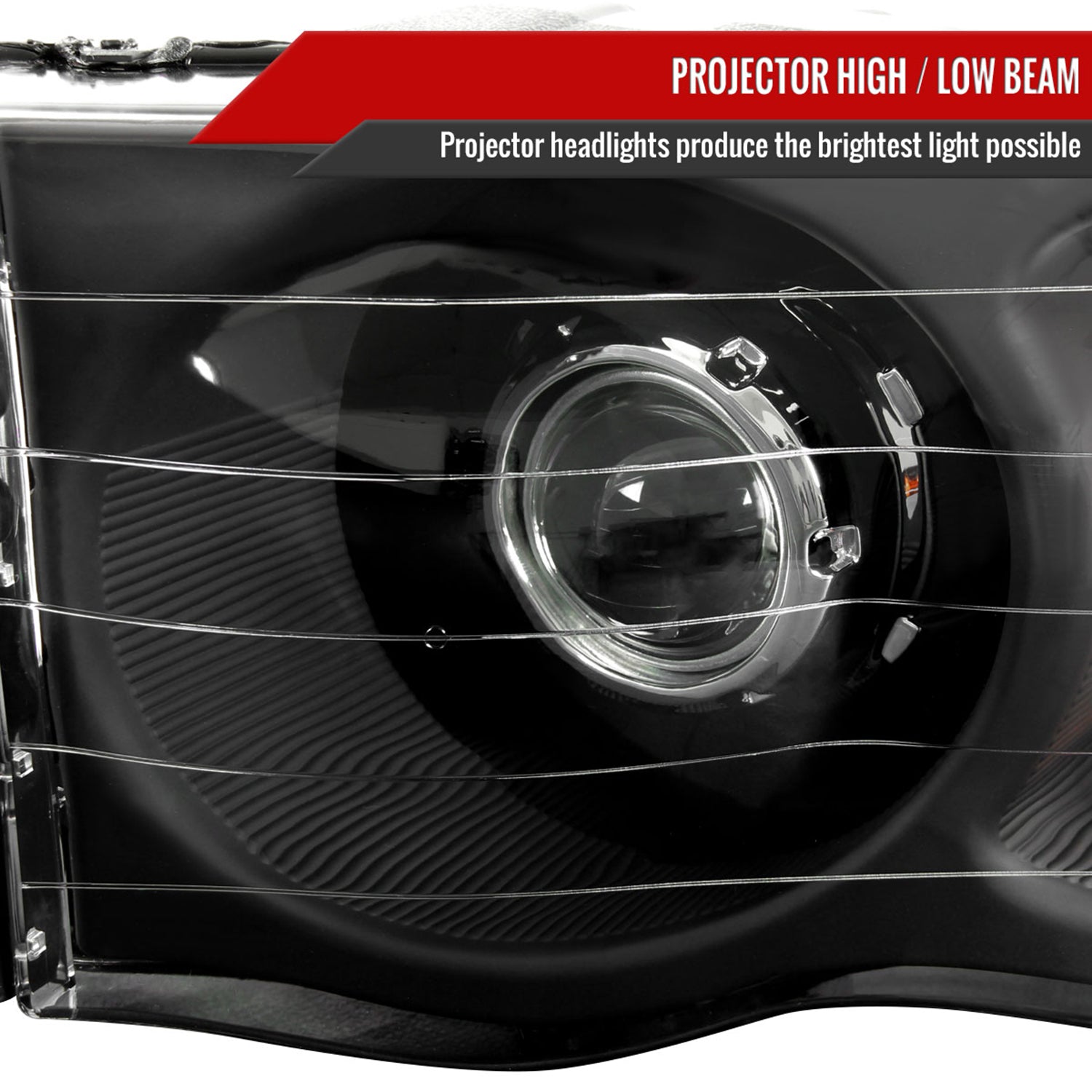 2002-2005 Dodge RAM 1500/ 03-2005 RAM 2500 3500 Headlights Amber Reflectors