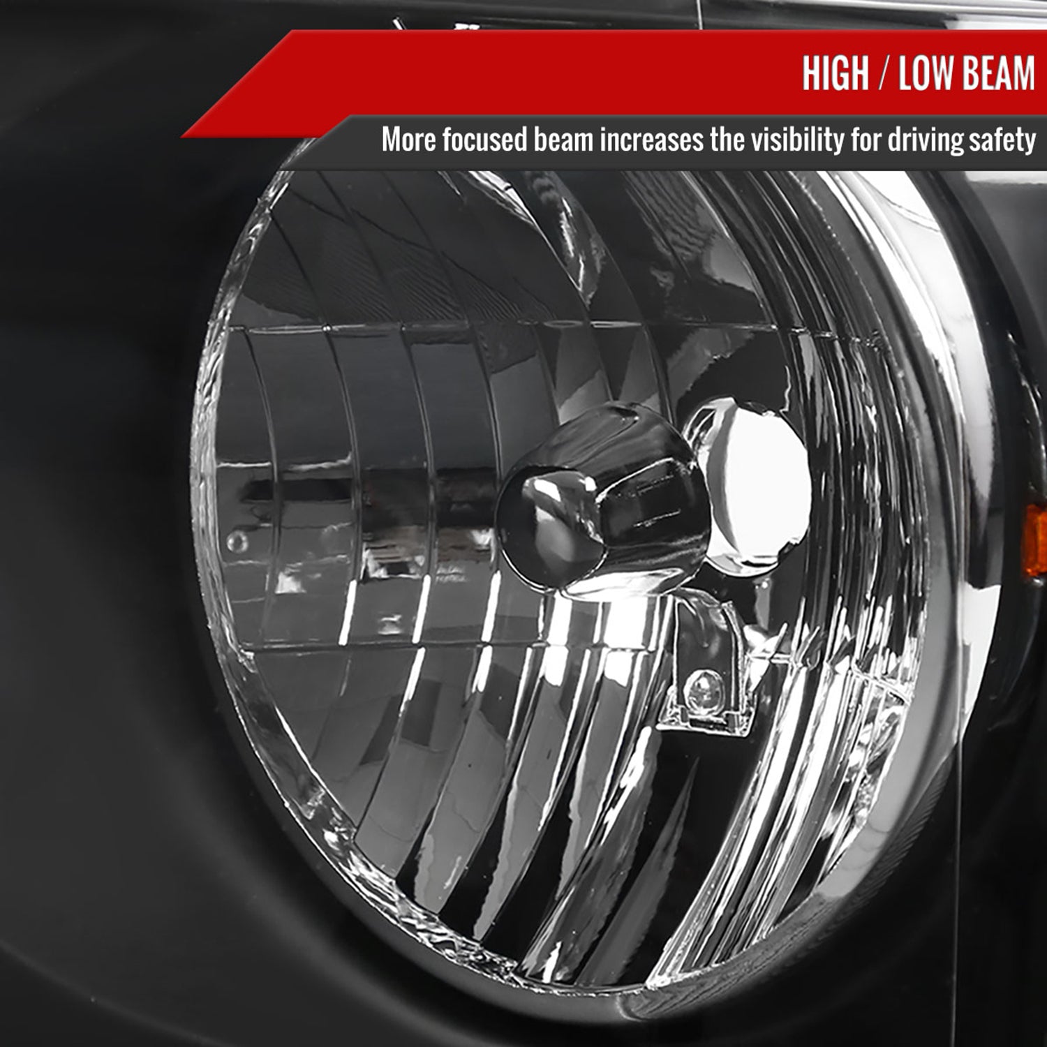 2004-2008 Ford F-150/ 2006-2008 Lincoln Mark LT Factory Headlights Matt Black