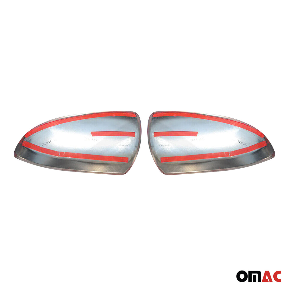 2007-2015 Smart ForTwo Side Mirror Cover Caps Stainless Steel Silver 2 Pcs