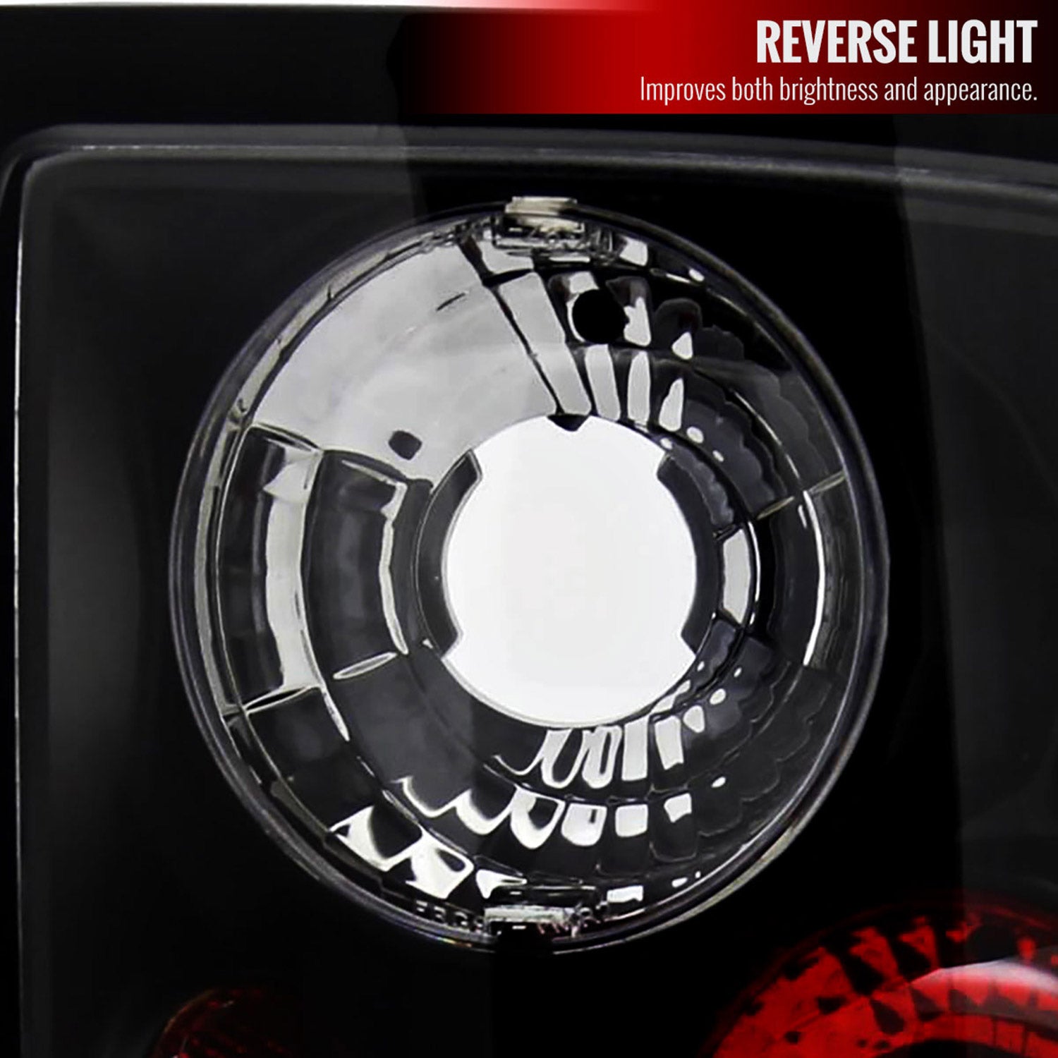 2001-2005 Ford Ranger Tail Lights Matte Black Housing/Clear Lens