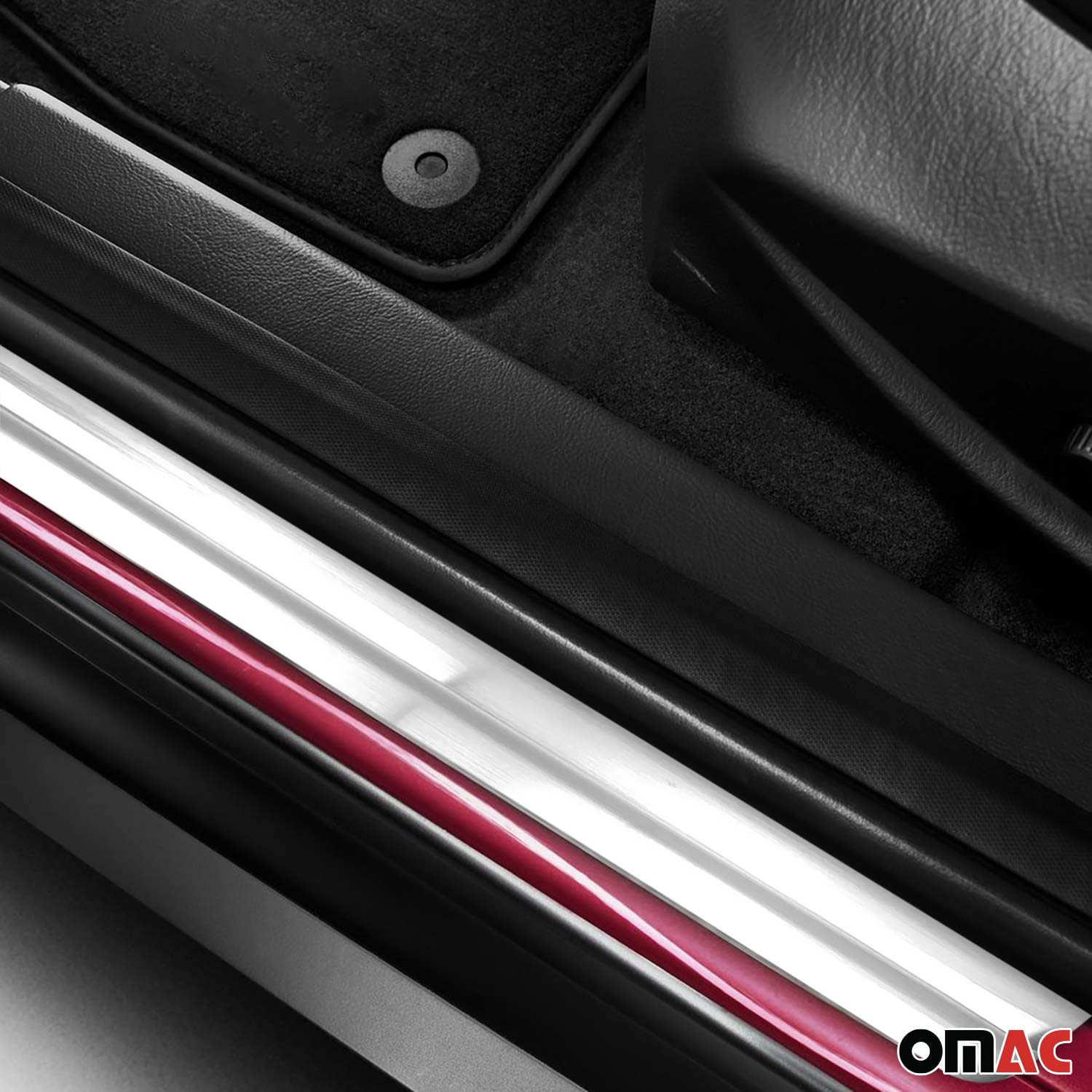 2012-2018 Ford Focus Door Sill Scuff Plate Scratch Protector Stainless Steel Silver