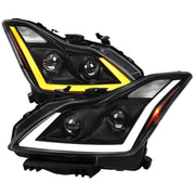 2008-2013 Infiniti G37/14-2015 Q60 Coupe/Convertible LED Signal Headlights Black