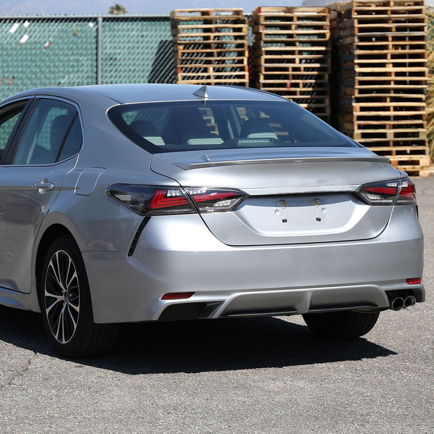 2018-2022 Toyota Camry LED Tail Lights Sequential Signal Lamps Jet Black/Clear