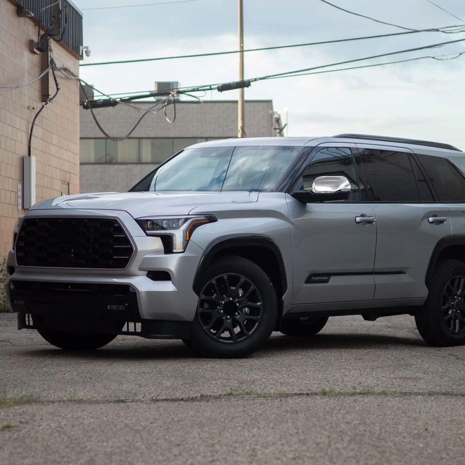 2022-2025 Toyota Tundra Mirror Cover Caps Chrome 2Pcs ABS Plastic