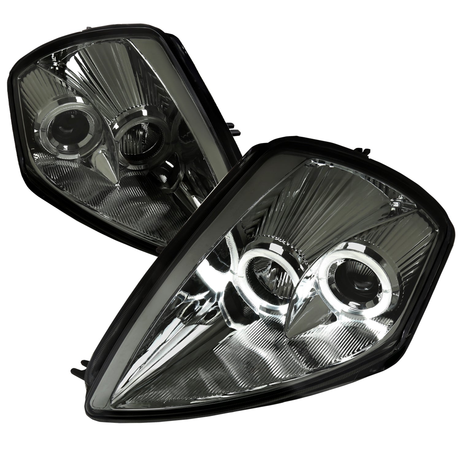 2000-2005 Mitsubishi Eclipse Dual Halo Projector Headlights Chrome/Smoke Lens