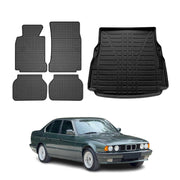 1997-2003 BMW 5 Series E39 Sedan Floor Mats & Cargo Liner Full Set All Weather