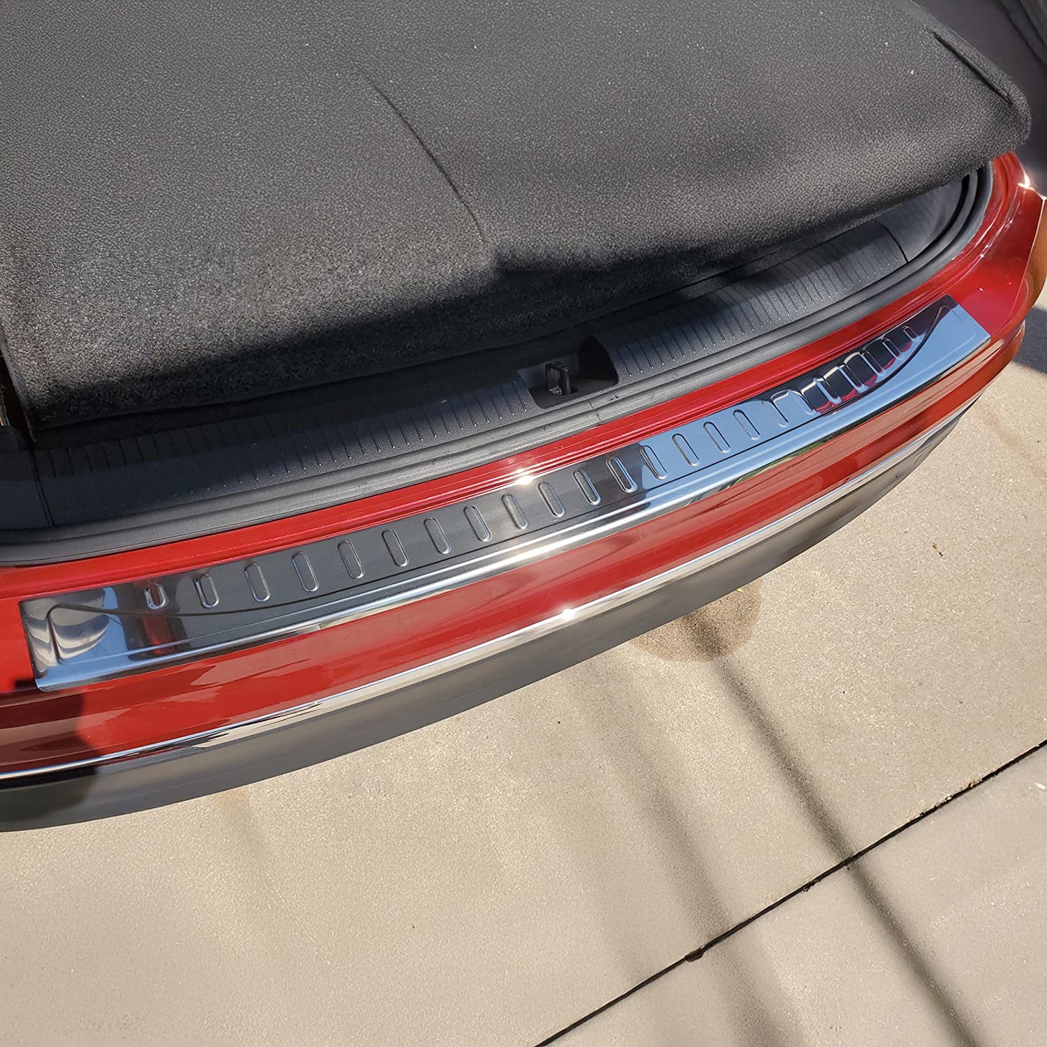 2018-2024 VW Tiguan Rear Bumper Guard Stainless Steel Glossy