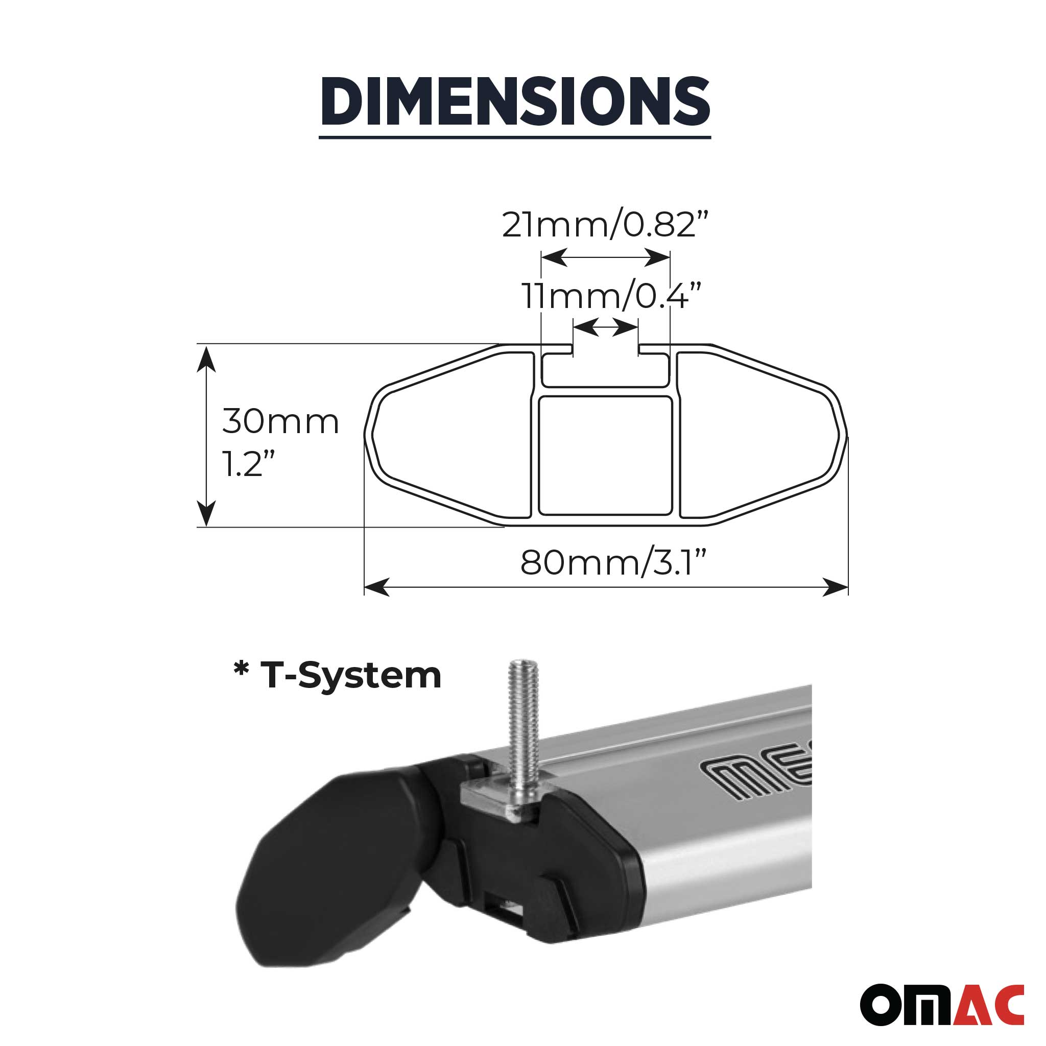 2005-2009 Hyundai Tucson Roof Rack Cross Bars Silver