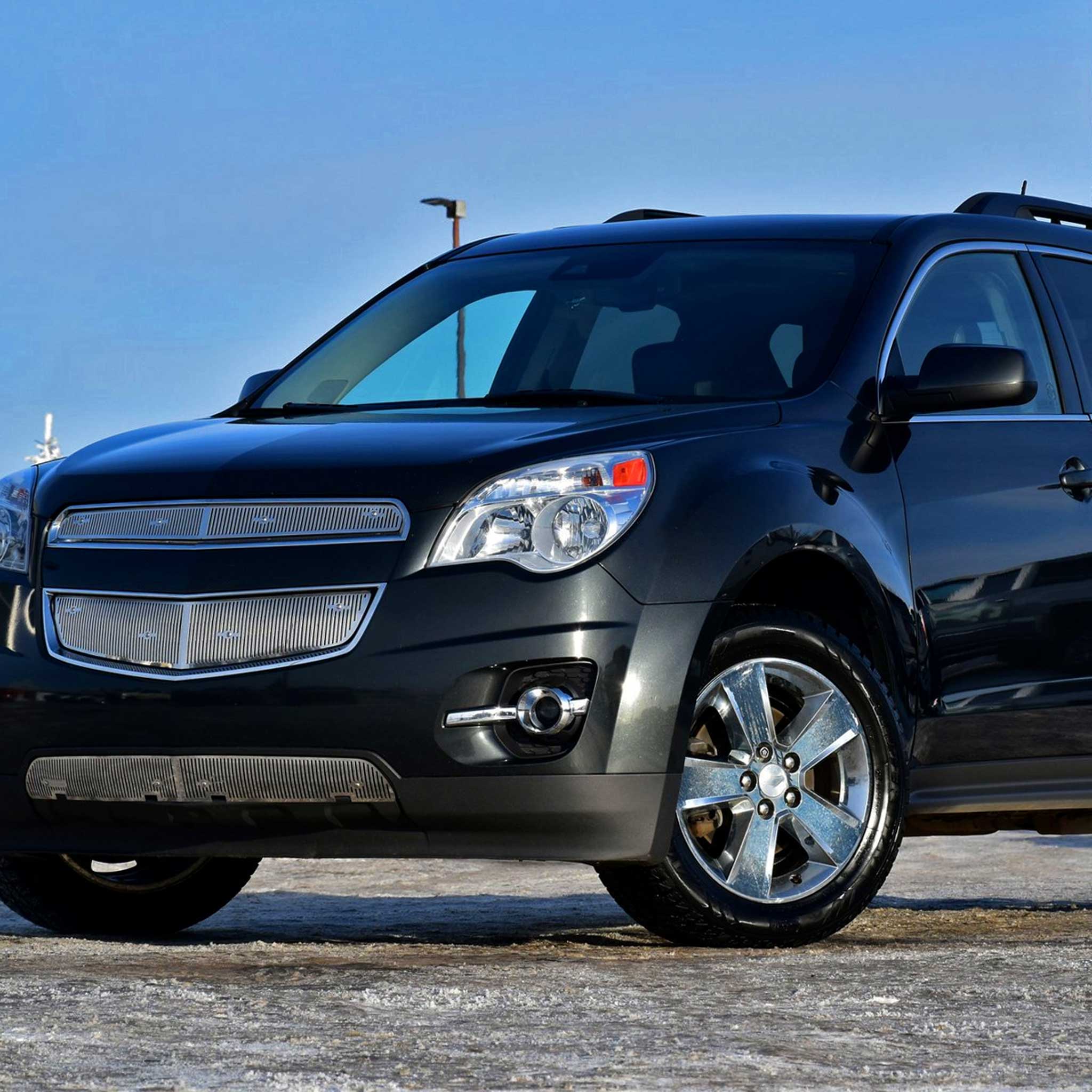 For Chevrolet Equinox 2010-2015 Driver Side Factory Style Headlight Chrome Housing Clear Lens