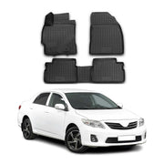 2009-2013 Toyota Corolla FWD Floor Mats Liners Full Set All Weather