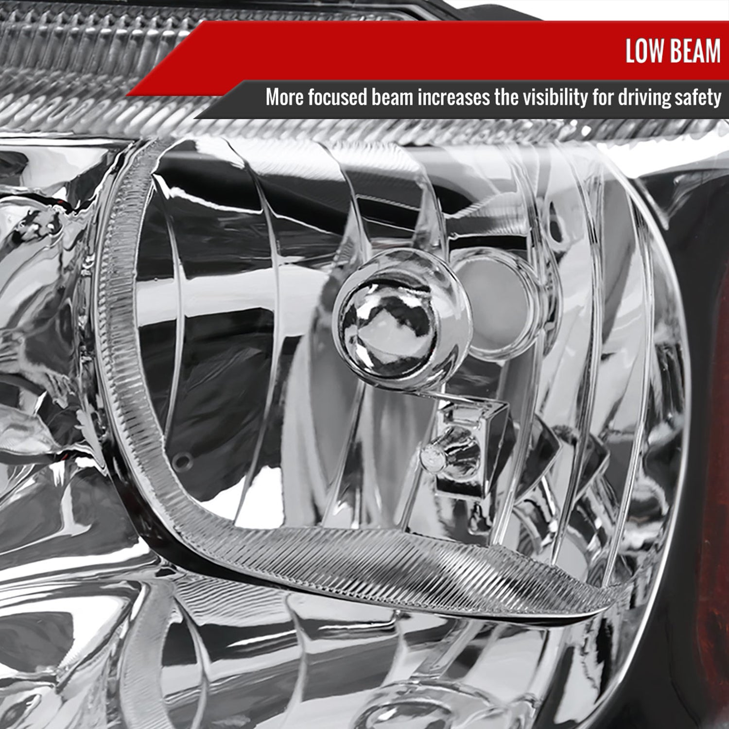 1999-2004 Jeep Grand Cherokee Factory Crystal Headlights Amber Reflectors