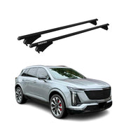 Cross Bars Roof Racks Aluminium for Cadillac XT5 1.gen 2020-2026 FL Black 2Pcs