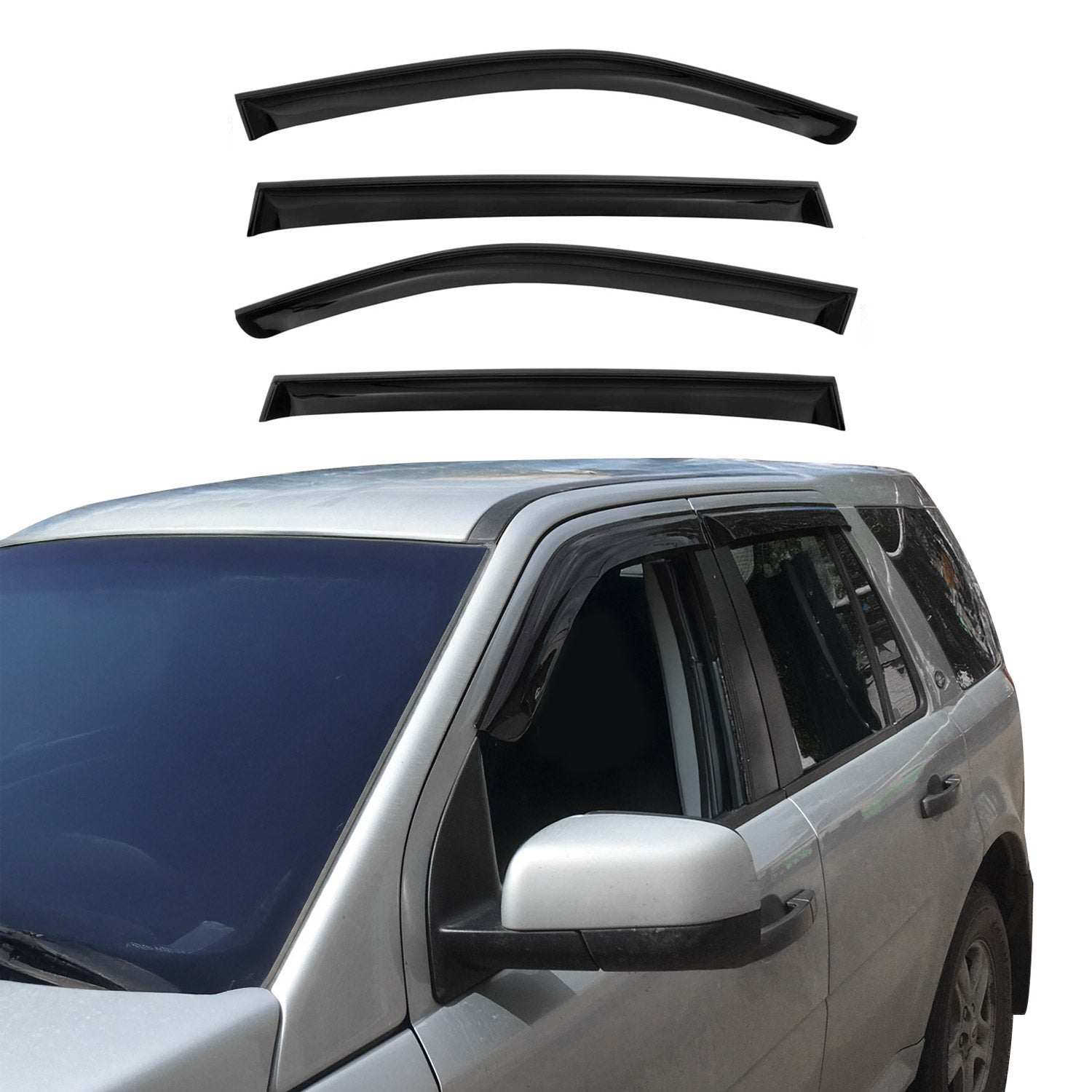 2015-2024 Nissan Murano Window Visor Vent Rain Deflector 4Pcs Smoke