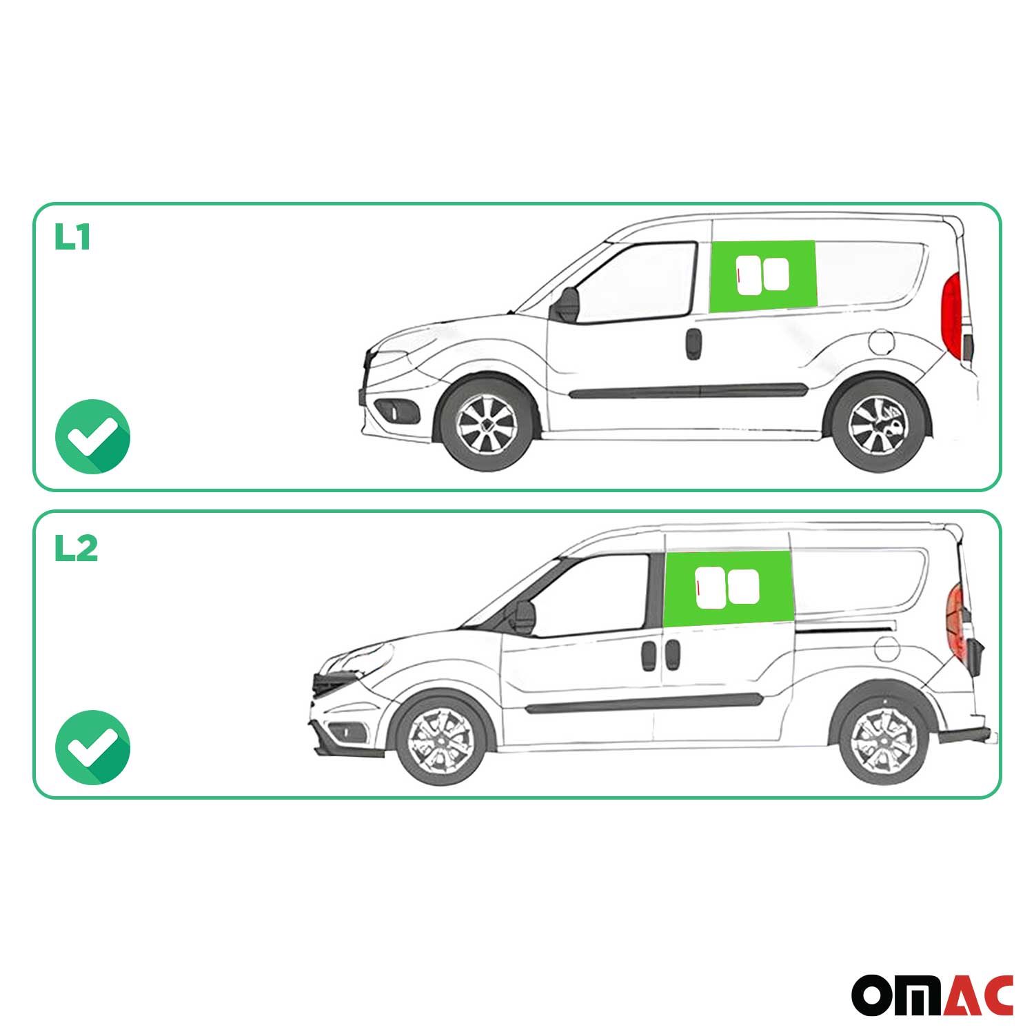 2015-2022 RAM ProMaster City Sliding Window Glass Front Left Side