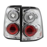 2002-2005 Ford Explorer Tail Lights Chrome Housing/Clear Lens