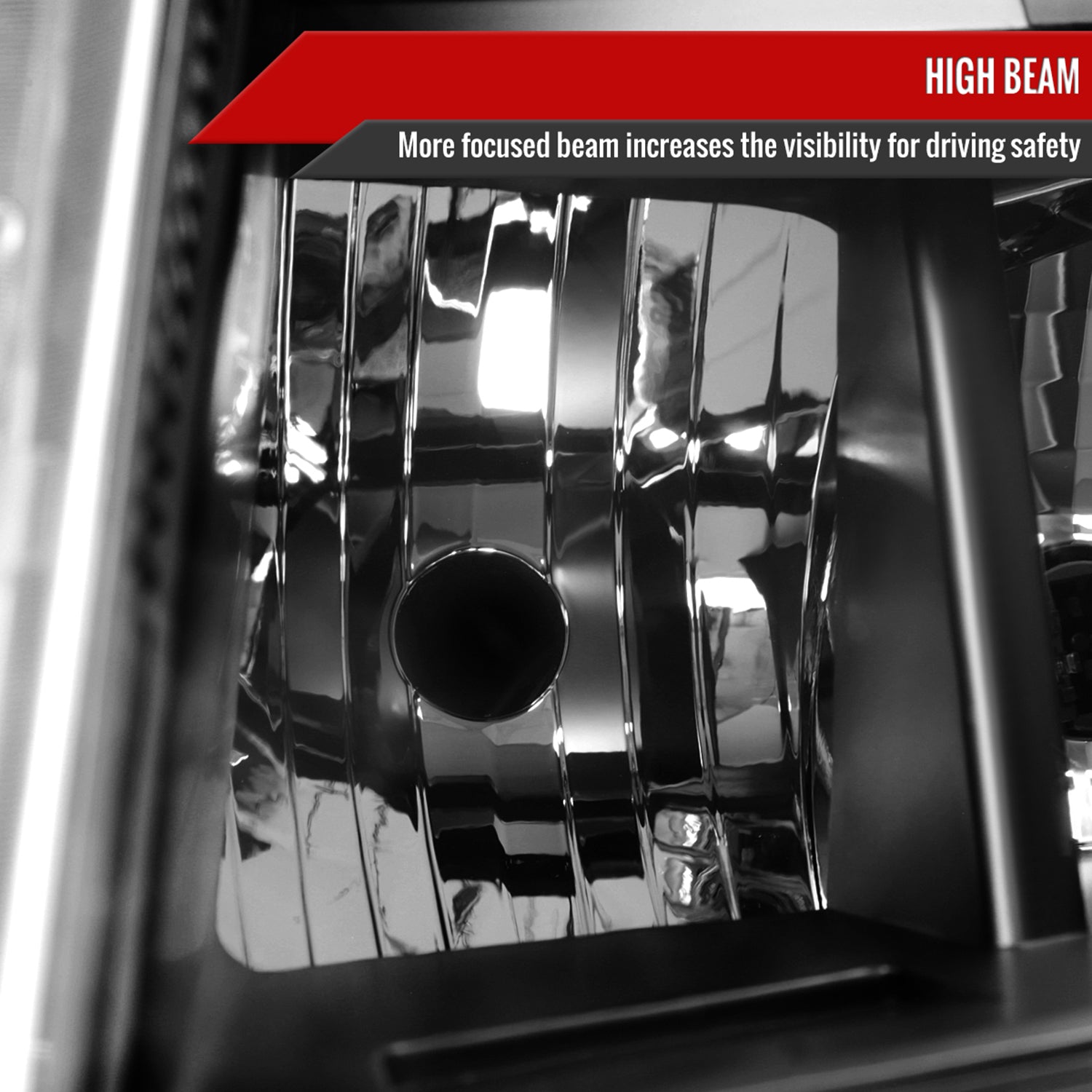 2010-2016 Cadillac SRX Projector Headlights Turn Signal LED Bar Black