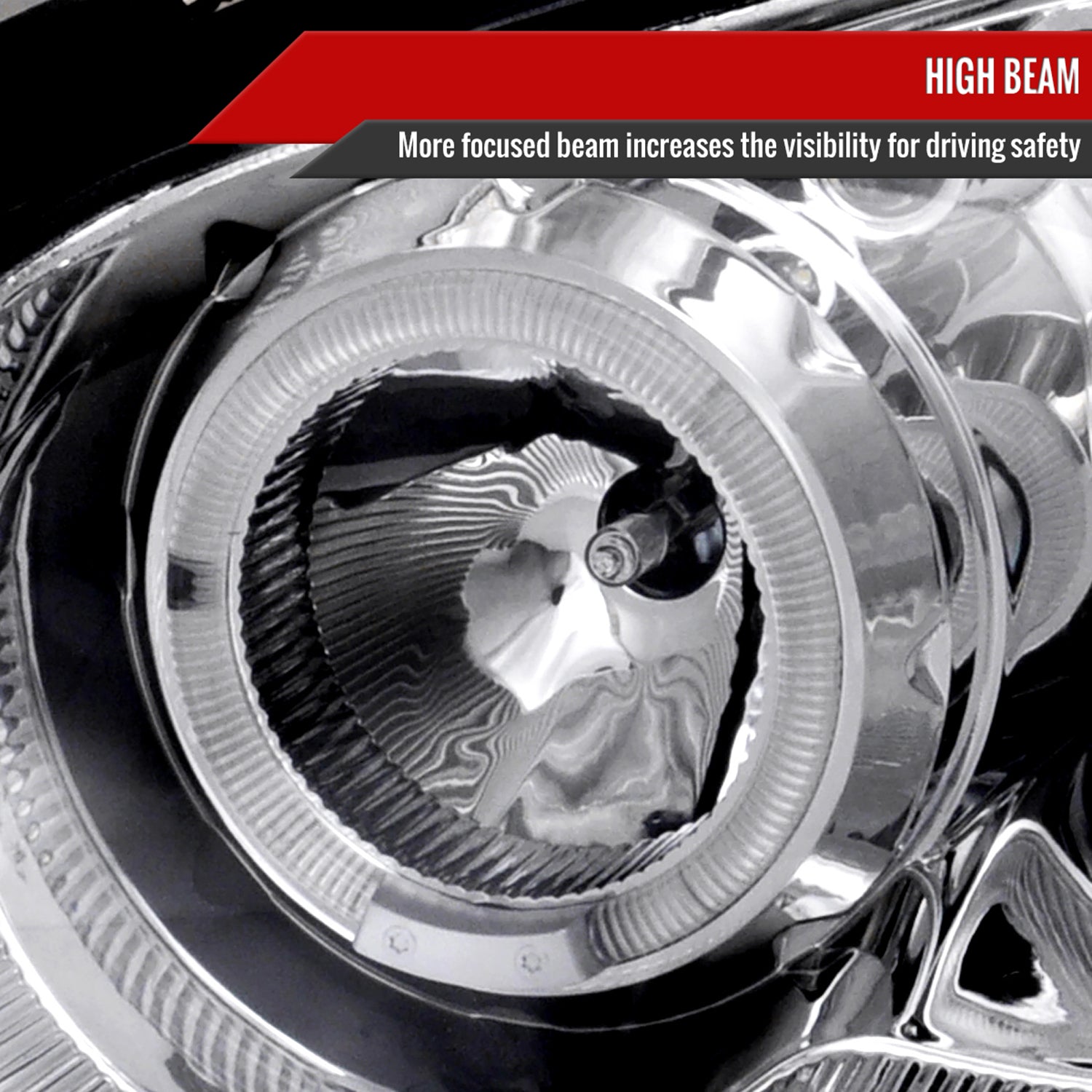 2004-2005 Subaru Impreza WRX/STI Outback Dual Halo Projector Headlights Chrome