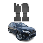 2019-2025 Toyota RAV4 Floor Mats Liners Full Set All Weather Rubber Black