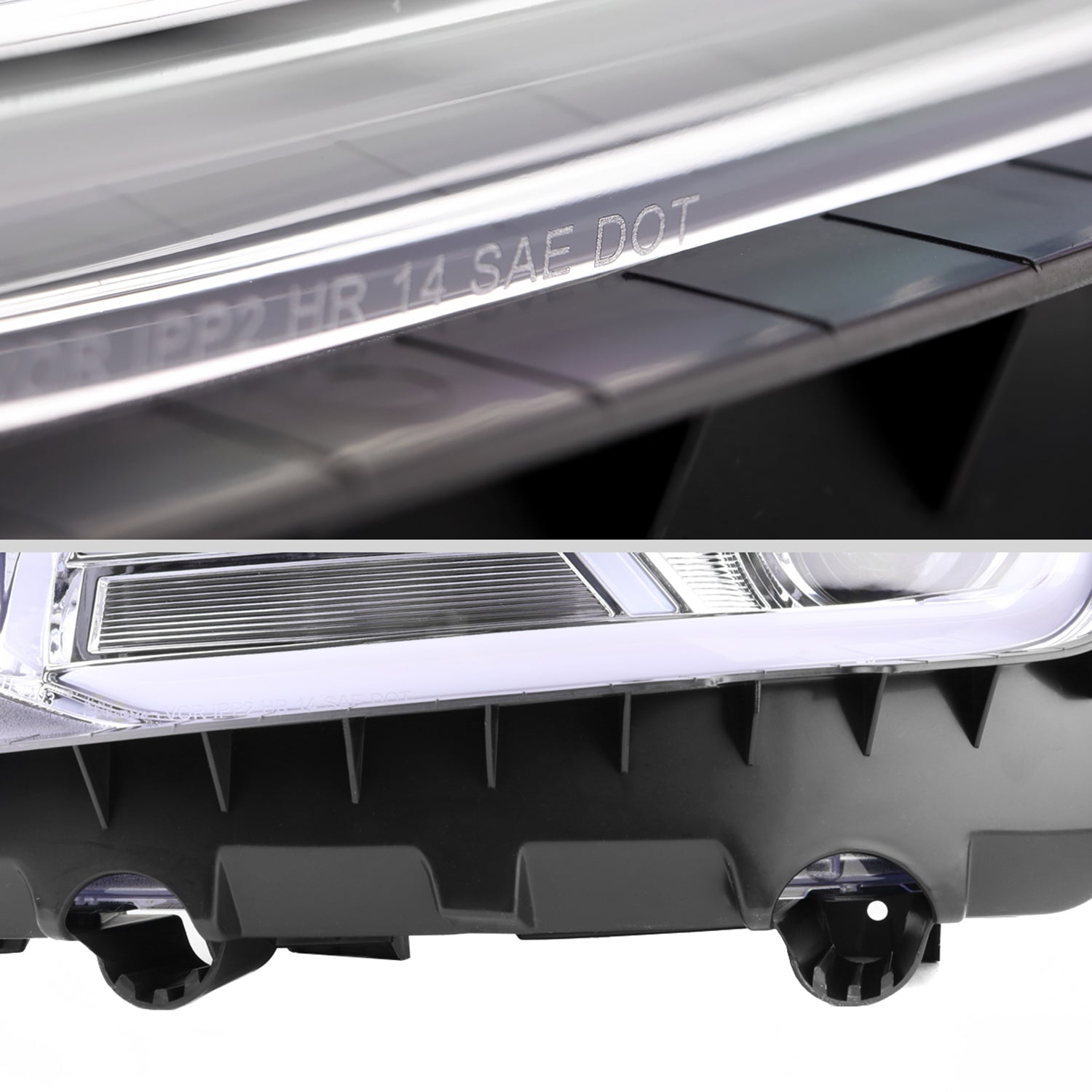 2014-2015 Chevy Camaro LED Projector Headlights Turn Signal Lights Chrome