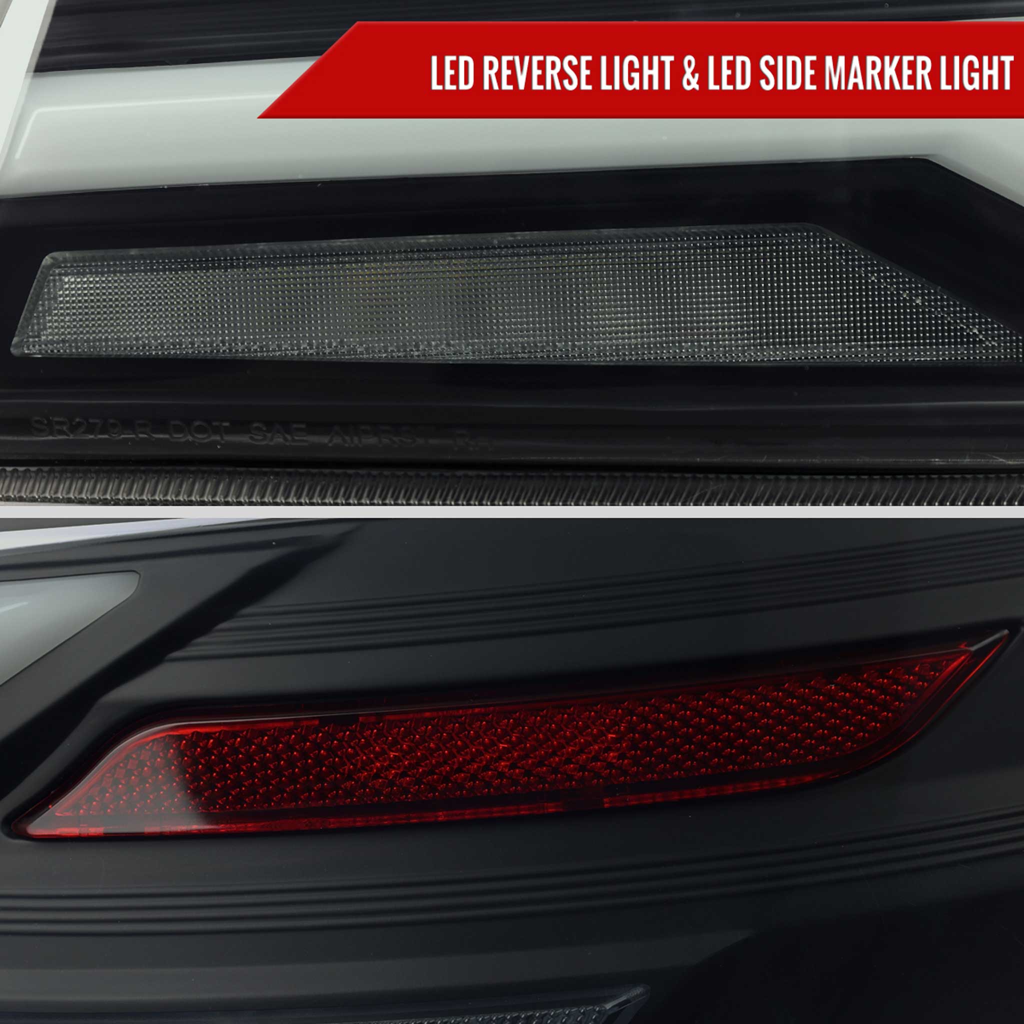 For Subaru WRX STi 015-2021 LED Tail Light Sequential Turn Signal Black Smoked Brake Reverse Marker