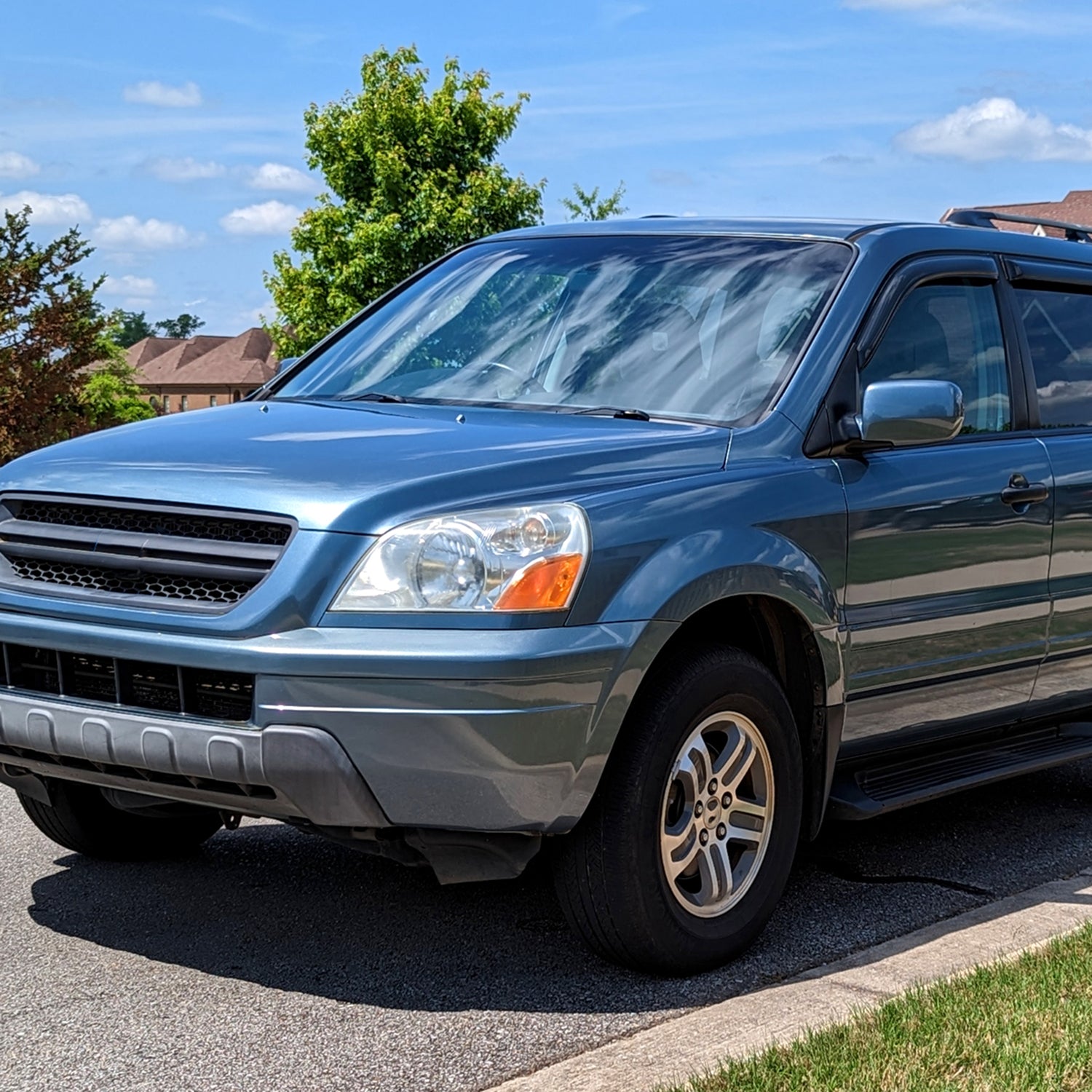 2003-2005 Honda Pilot Factory Style Headlight Chrome Housing/Clear Lens
