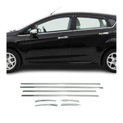 2011-2019 Ford Fiesta Window Molding Trim Streamer Stainless Steel Silver 8 Pcs
