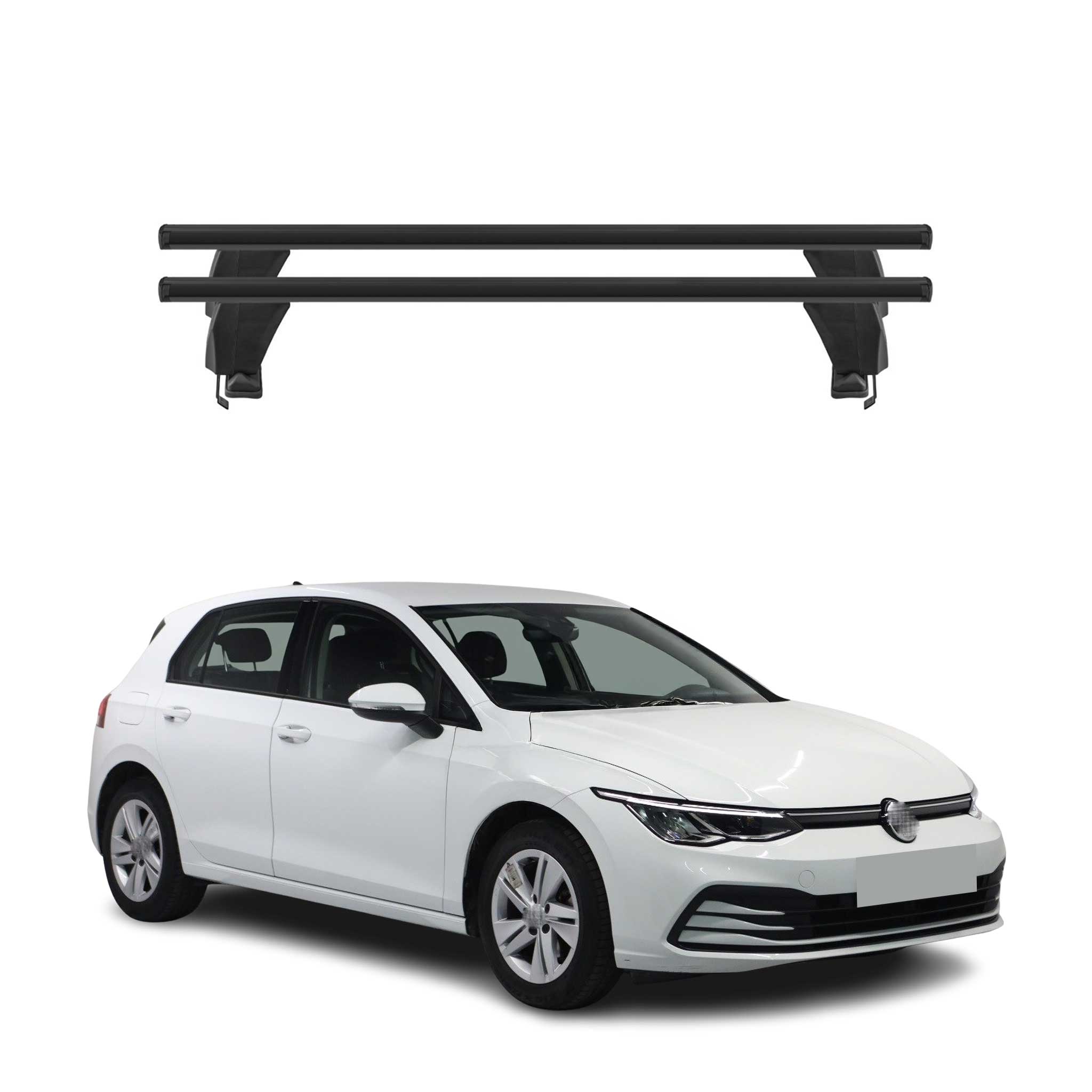 2022-2024 VW Golf R Mk8 Roof Rack Cross Bars Black