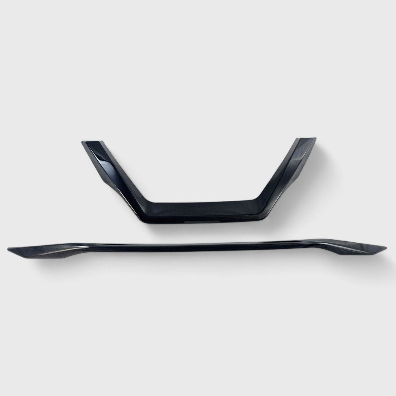 2019-2023 Nissan Maxima Grille Overlay Gloss Black 2Pcs ABS Plastic