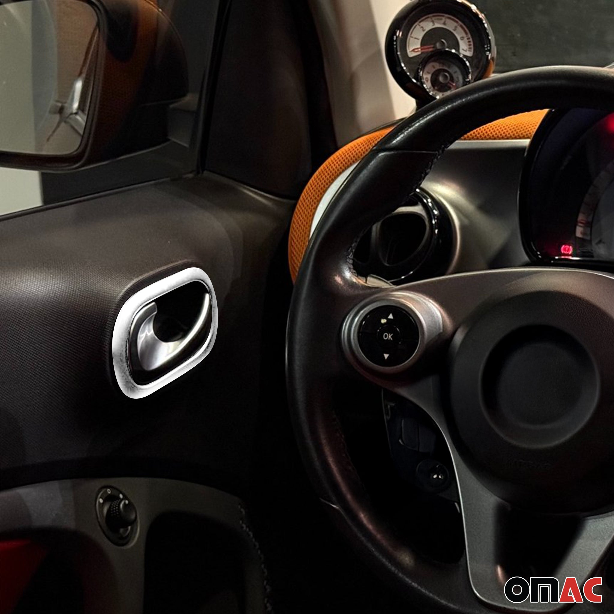 2014-2019 Smart Forfour Car Door Handle Cover Protector Stainless Steel Chrome 4 Pcs