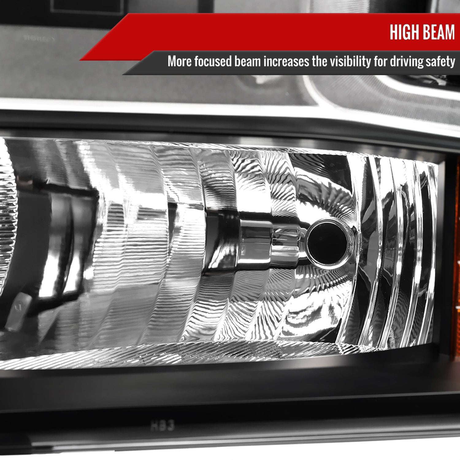 2019-2021 Chevy Silverado 1500 Driver Side Factory Projector Headlight Black