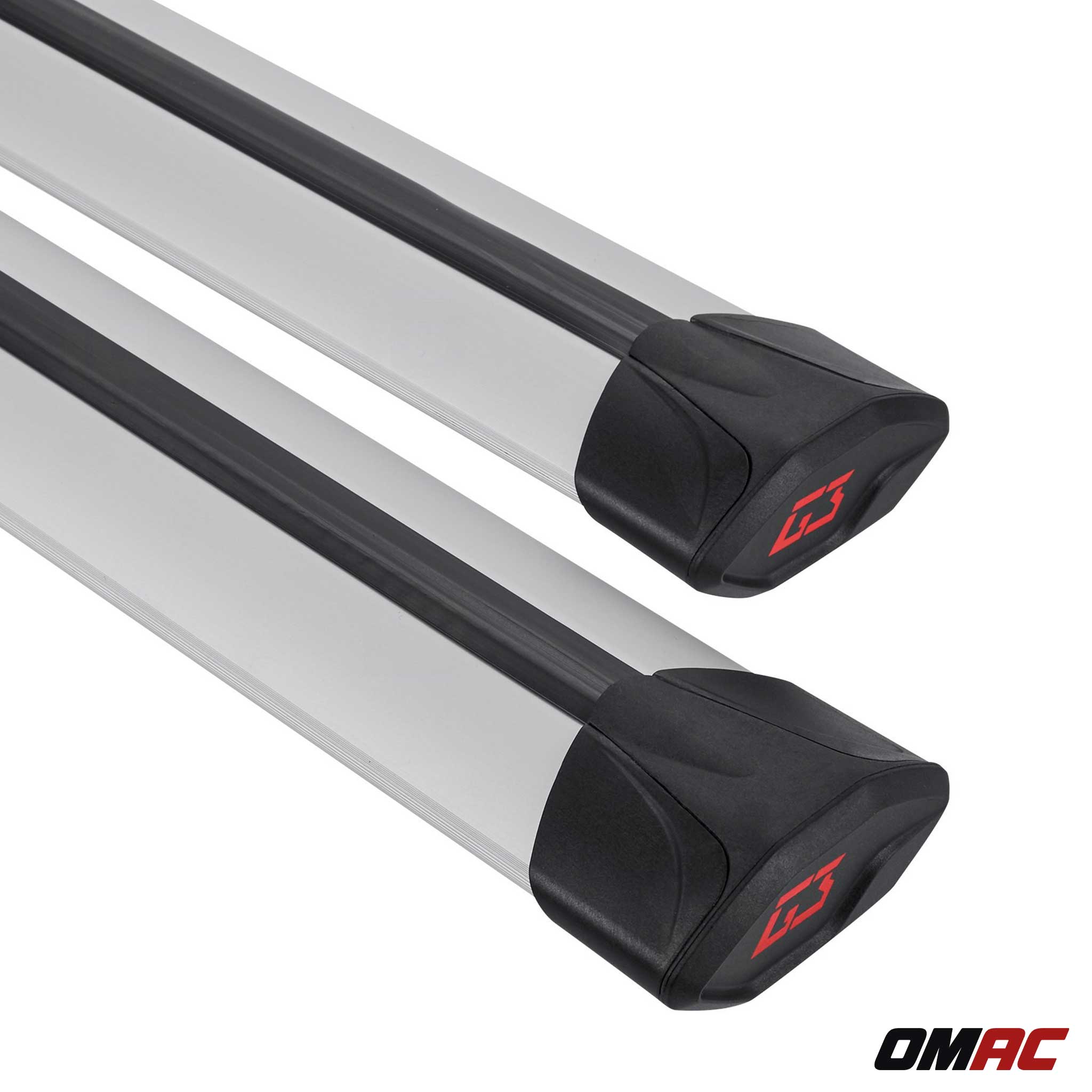G3 Roof Racks for Audi 100 Wagon 1991-1994 Aluminium Lockable 2Pcs Gray