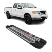 2004-2014 Ford F-150 Super Cab Nerf Bar Side Step Running Boards Alu 2x