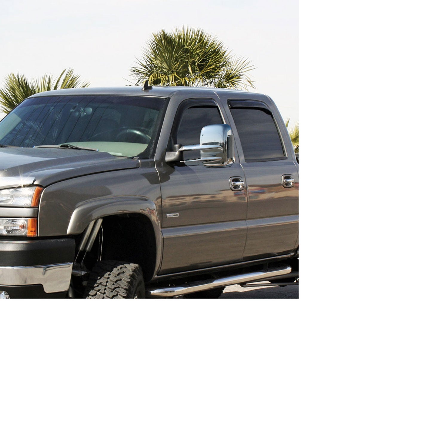 2003-2007 Chevy Silverado Heated Chrome Towing Mirrors Smoke &Turn Signal