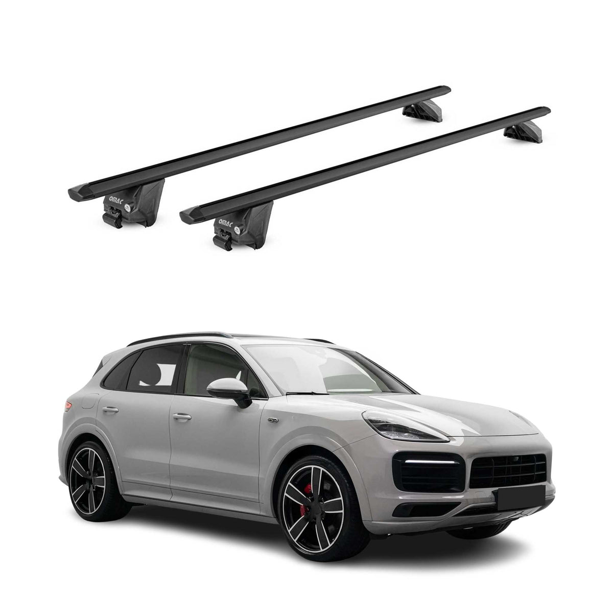 2017-2026 Porsche Cayenne Roof Rack Cross Bars Black
