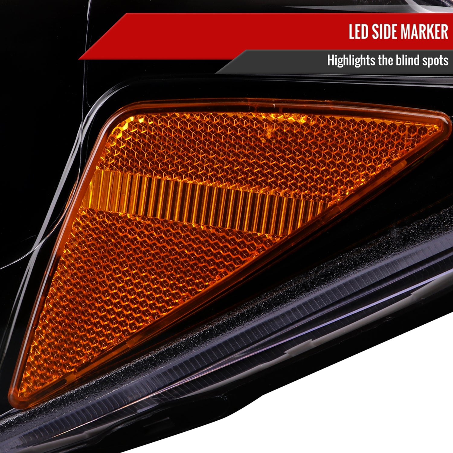 2016-2023 Toyota Tacoma Switchback LED C-Bar Projector Headlights Glossy Black