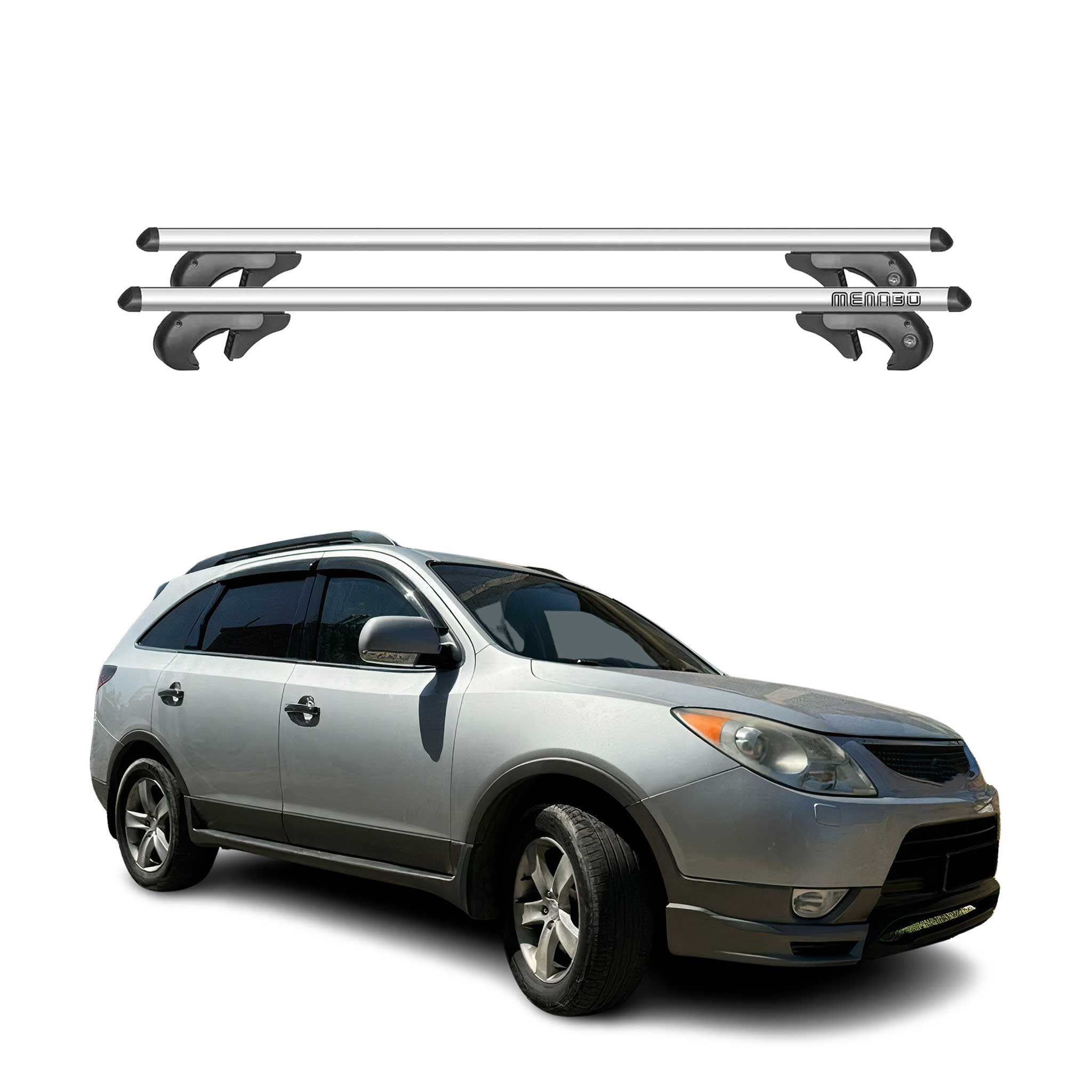 2007-2012 Hyundai Veracruz Roof Rack Cross Bars Silver