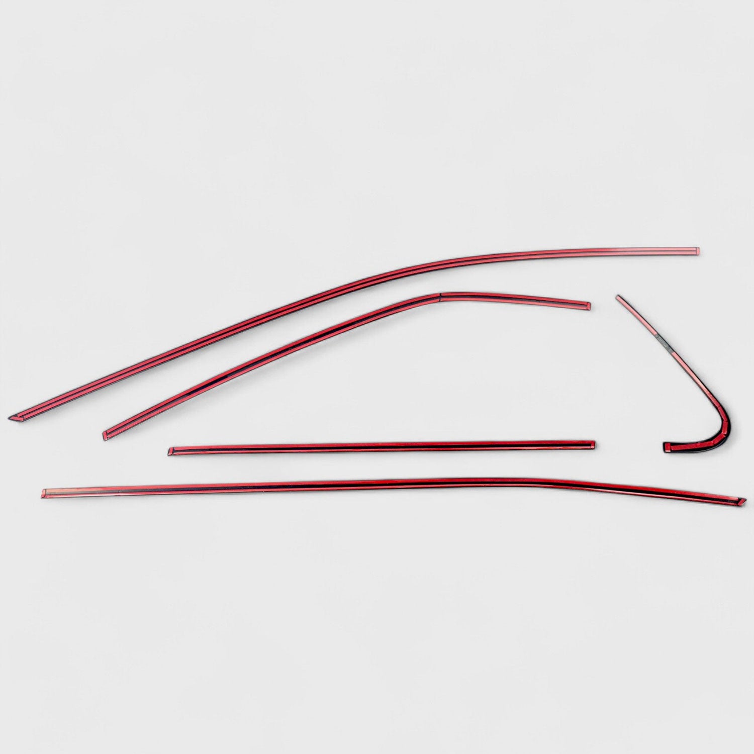 2018-2024 Toyota Camry Window Trim Set Gloss Black 10Pcs ABS Plastic
