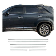 Window Molding Trim Streamer for Kia Sorento III 2014-2020 S.Steel Chrome