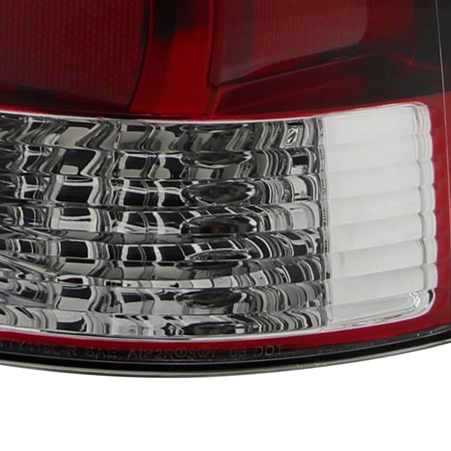 2005-2015 Toyota Tacoma LED Tail Lights Chrome Housing/Red Clear Lens