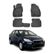 2004-2011 Ford Focus Floor Mats Liners Full Set All Weather Black