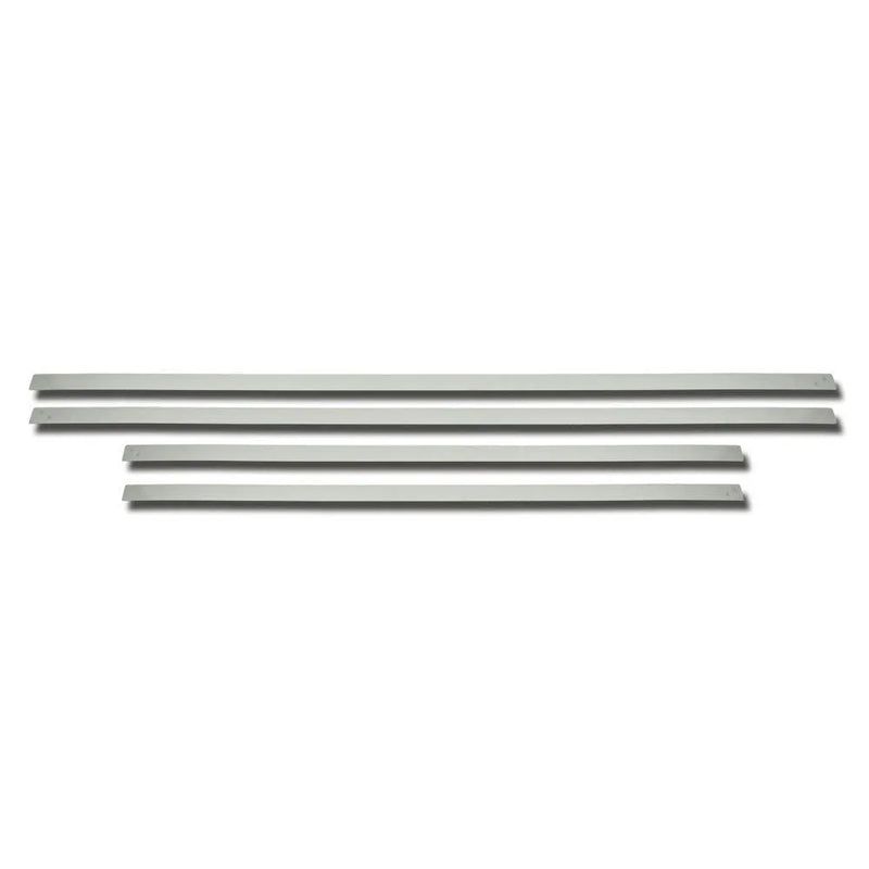 2014-2019 Chevrolet Silverado Crew Cab 1500/2500/3500 Crew Cab Side Door Molding Trim Steel Silver 4x