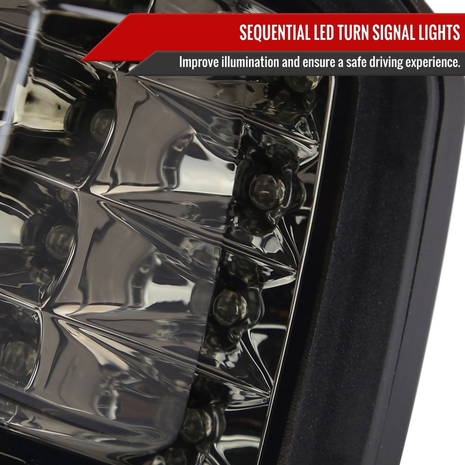 2015-2021 Subaru WRX /WRX STI Front Bumper LED Turn Signal Lights Chrome/Smoke