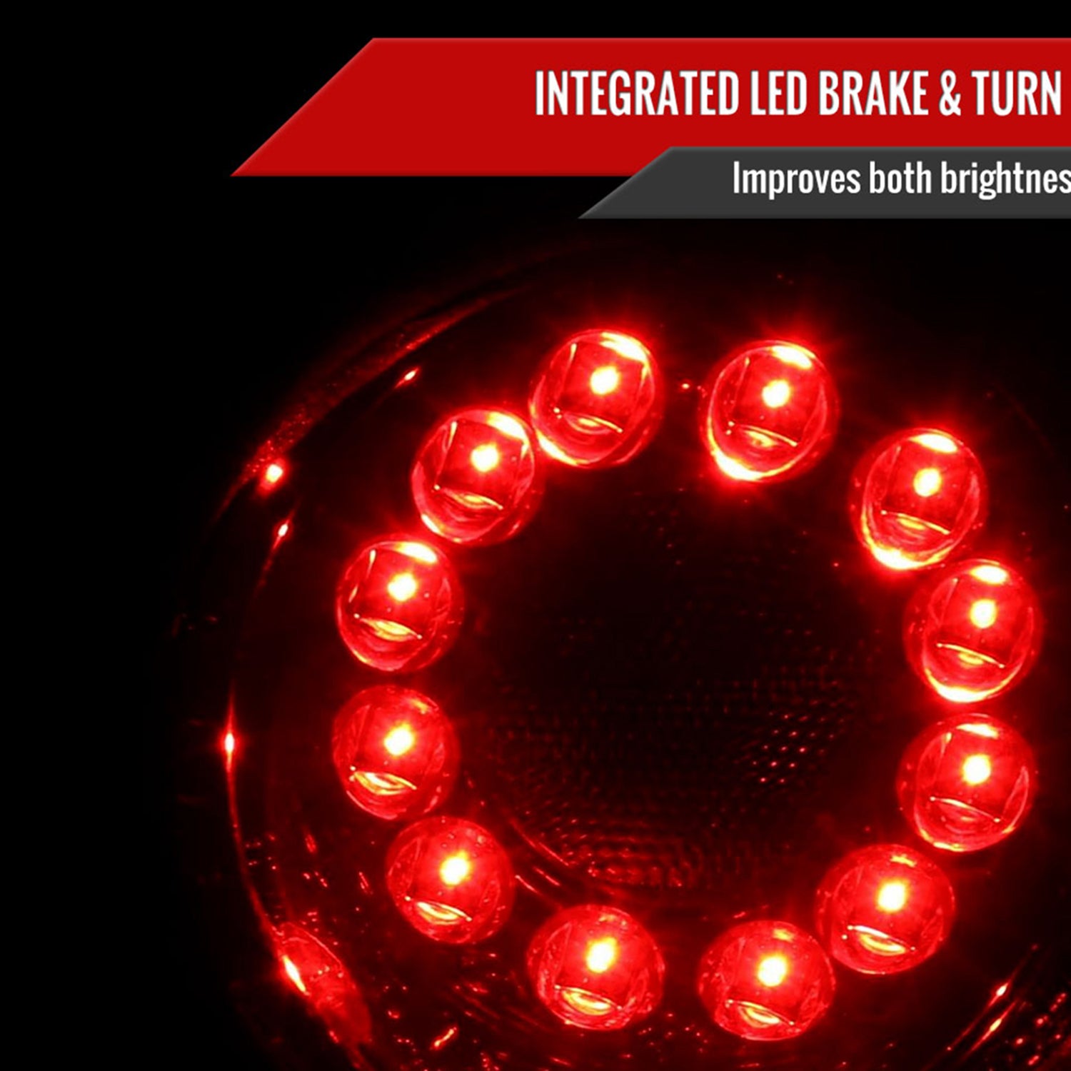 2005-2010 Chevy Cobalt Coupe LED Tail Lights & Reverse Lights Chrome/Red Smoke