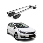 2012-2017 Kia Cee'd Sportswagon Roof Rack Cross Bars Silver