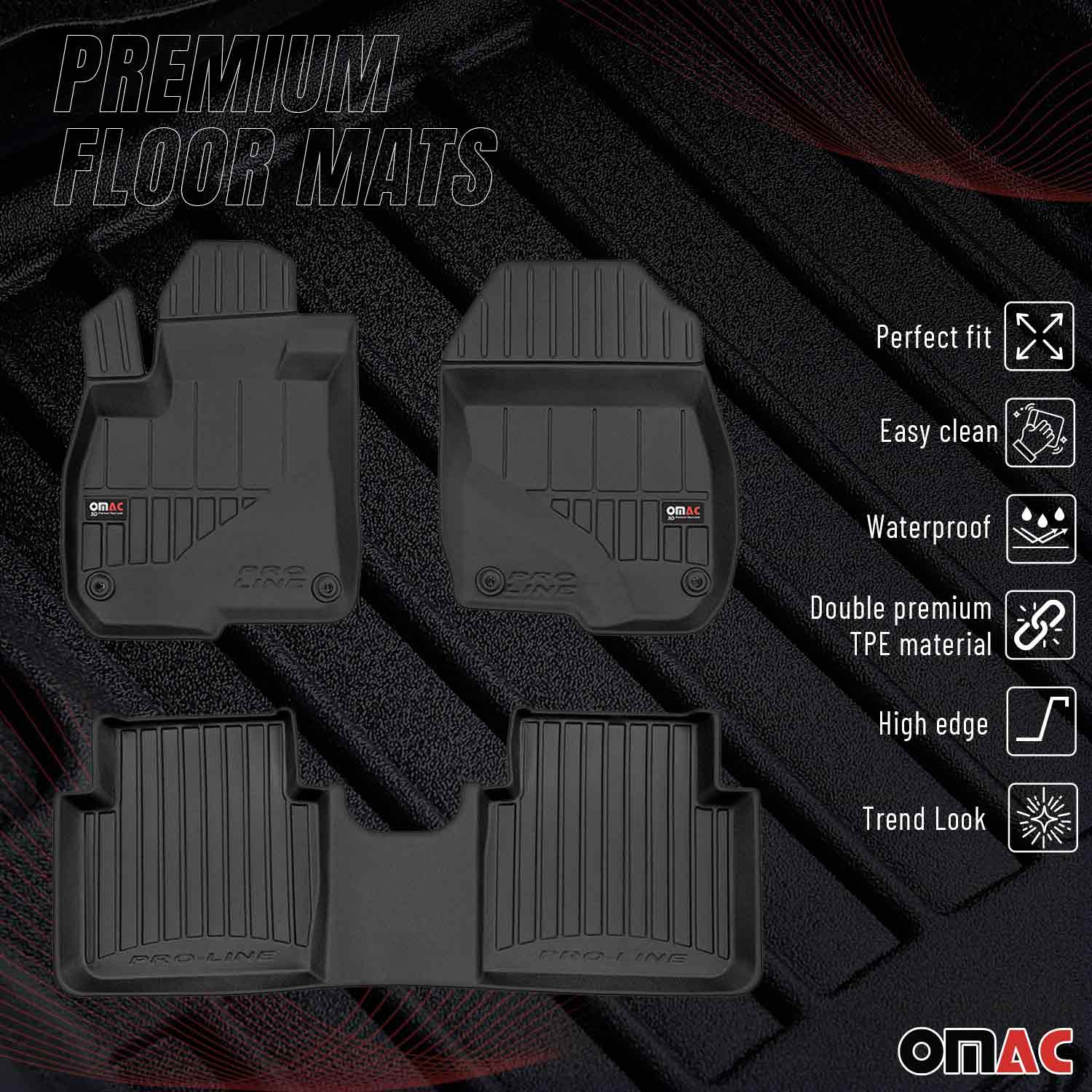2023-2026 Honda HR-V Premium Floor Mats Liners Full Set All Weather Heavy Duty