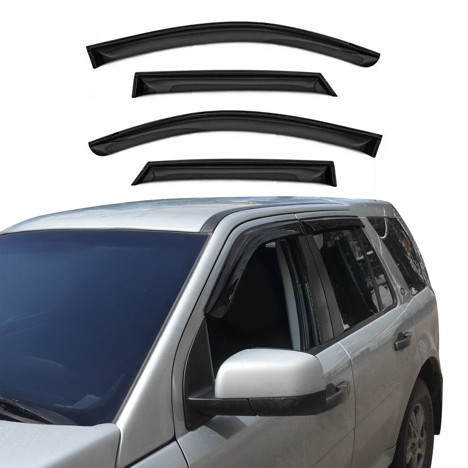 2016-2019 Mercedes GLC Class X253 Window Visor Vent Rain Deflector 4Pcs Smoke