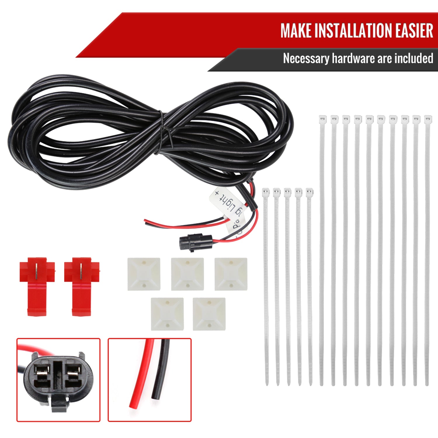 2009-2014 Ford F-150 Carbon Fiber Look Raptor Mesh Grille w/LED Light Bar